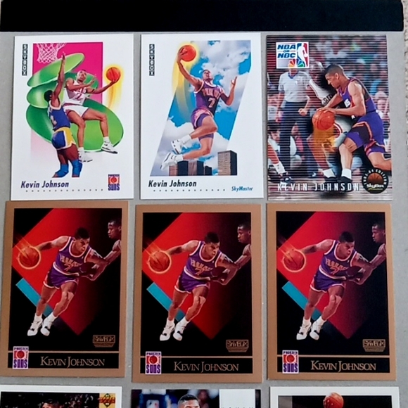 Lot of 40 Kevin Johnson Phoenix Suns basketball cards - Picture 14 of 16